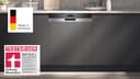 Siemens SN57TS00CE, Stiftung Warentest Testsieger*, iQ700, Geschirrspüler Teilintegriert, Home Connect, Spülmaschine Made in Germany, Besteckschublade, Zeolith Trocknung, varioSpeed, glassZone - 3