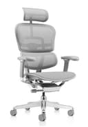 PROCOMFORT ERGOHUMAN Elite Evolution TASC – Poltrona Ergonomica Ufficio 24H, Supporto Lombare Avanzato, Seduta Regolabile, Mesh Traspirante, Portata 150 kg (Silver) - 2