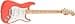 Squier by Fender Limited Edition Sonic® Stratocaster® Electric Guitar, Maple Fingerboard, White Pickguard, Tahitian Coral - 1