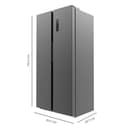 Cecotec Frigorífico Americano 2 Puertas Bolero CoolMarket SBS 430 Dark E. Side by Side de 430 L, Altura 176 cm y 84 cm Ancho, Sistema Multi Air Flow, Total No Frost, Motor Inverter Plus - 2