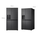 LG GSJC40EPPE Side-by-Side Kühlschrank mit Gefrierfach – Door-in-Door Funktion, Festwasseranschluss, Total NoFrost, Modern Flat Door, Matt Schwarz Metallic - 5