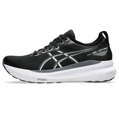 Asics Gel-Kayano 31 - Zapatillas de Correr para Hombre, Negro/Blanco, 46 EU