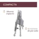 Chicco Polly Armonia Trona Evolutiva para Niños de 0 Meses hasta 40 kg, Trona 3en1, 9 Niveles de altura, 3 Posiciones de reclinado, Reposapiés Regulables, 4 Ruedas, Cierre Compacto, Gris claro - 3