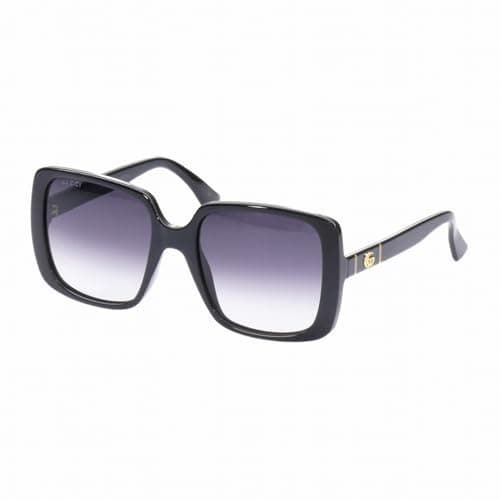 GUCCI SUNGLASSES GG0632S-001 BLACK-BLACK-GREY 56 WOMENS