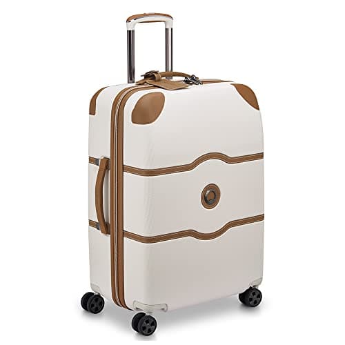 Delsey Chatelet Air 2.0, Valigia rigida da stiva, Trolley 4 ruote 66 cm, Bianco (Angora)