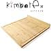 Kimbatex Kitchen Tabla de Cortar de Bambú, 45x34x5 cm, Tabla Grande con Soporte para Cocina - 4