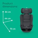 Bebeconfort Evolvefix I-Size, 360 Swivel Car Seat, Isofix Car Seat For 0–12 Years, 40–150Cm, 0-36 Kg, Group 0+/1/2/3, Rear Facing, 5 Recline Positions, Side Impact Protection, Top-Tether, Tinted Black - 8