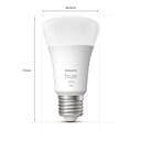 Philips Hue New White Smart Light Bulb 75W - 1100 Lumen 2 Pack [E27 Edison Screw] with Bluetooth. Works with Alexa, Google Assistant, Apple Homekit. for Indoor Home Lighting, Livingroom and Bedroom. - 3