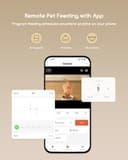 Faroro Dispenser Automatico Cibo Gatti WiFi, 3MP HD Telecamera con Visione Notturna, 4L Dispenser Cibo Gatti/Cani con Audio Bidirezionale, Controllo APP, Rilevamento Movimento e Doppia Alimentazione - 3