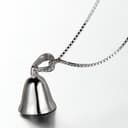 KUTCEK Collar de plata 925 con colgante de campana para mujer, cadena de clavícula, diseño minimalista, regalo para su delicada elegancia - 5