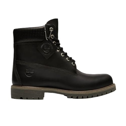 Timberland Stivale impermeabile da uomo, 15,2 cm, con lacci, nero, largo 42 cm