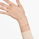 Swarovski Imber Armband, Weißes, Vergoldetes Damenarmband mit Strahlenden Rundkristallen und Schimmernden Metalltropfen - 6