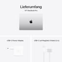Apple 2024 MacBook Pro Laptop mit M4 Max Chip mit 14-Core CPU und 32-Core GPU: 14,2" Liquid Retina XDR Display, 36 GB gemeinsamer Arbeitsspeicher, 1 TB SSD Speicher; Silber - 6