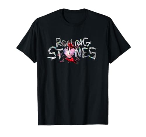 The Rolling Stones Glass Logo Rock Music Enthusiasts T-Shirt