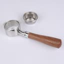 CAPFEI Portafiltro sin fondo, 54 mm, compatible con Sage/Breville Barista Express, Pro, Touch e Impress | Hebilla en T Mango de nogal - 7