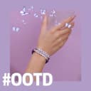 GAUEIOUR Pulsera de cerámica suave morada, pulsera de abanico de Olivia Rodrigo, personalizada, ídolo de apoyo único, artículo individual - 5