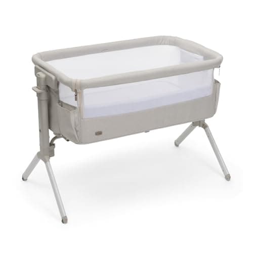 Chicco Next2Me Armonia Baby Cot Bed with Hinged Side Rails, 11 Height Levels Adjustable from 66 to 83 cm, 4 Wheels, Excellent Air Circulation, White
