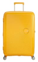 American Tourister Soundbox - Hard Shell Suitcase 77 cm Large - Trolley Suitcase with 4 wheels, TSA Lock, Expandable & Light - 97/110 L - Yellow (Golden Yellow) - 1