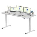 FLEXISPOT Scrivania Elettrica Regolabile in Altezza 180×80 cm con Doppio Motore e Porta USB, Piano Monoblocco da 25 mm, Gambe a 3 Sezioni, Portata 120 kg, 4 Memorie, Rilevamento Ostacoli - 1