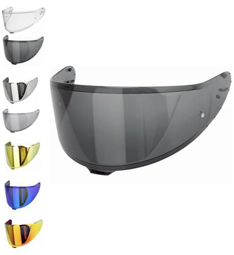 EvoParts Visor CNS 1 Compatible with Shoei Nxr 2 (not Nxr 1) - Z8 - X15 - xSPR Pro - Cwr-f2 (Dark 80%)