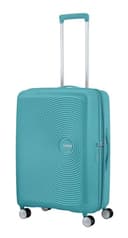 American Tourister Soundbox - Spinner M Expandible Maleta, 67 cm, 71.5/81 L, Turquesa (Turquoise Tonic) - 1