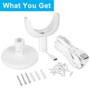 Flexibler Multi-Ständer für Nanit Pro Babyphone, verhindert, dass die Nanit Pro Cam herunterfällt, Wandmontage oder Tischplatzierung, Reise-Babyphone-Zubehör mit Ladeanschluss und Kabel (Kamera nicht - 6