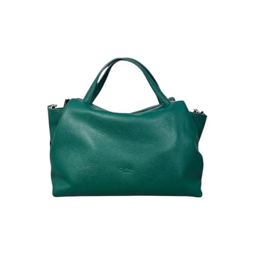 Cheval Firenze Borsa a Mano Algedi, Vera Pelle Made in Italy (Petrolio)