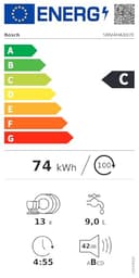 Bosch - Lavavajillas Totalmente Integrable, Serie 4, 60 cm. de ancho, 14 servicios, 3ª bandeja, Home Connect, Motor Eco Silence, Blanco, SMV4ECX28E - 13