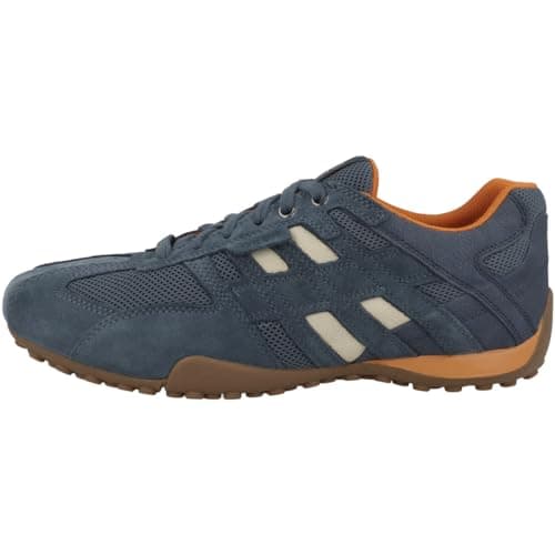 Geox Zapatillas Uomo Snake A para Hombre, Avio/Taupe, 41 EU, Avio Taupe, 41 EU