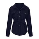 HAOLEI Cappotti in Lana Donna Autunno e Inverno Morbido Caldo Colore Solido Giacca Blazer Casual Business Ufficio Breve Pea Cardigan Giacca Flip Lapel Button con Tasche Giacca Invernale - 4