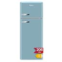 Amica KGC 15632 T Retro Kühl-/Gefrierkombination / Ice Blue (Türkis) / 144cm (H) x 55cm (B) x 62cm (T) / Retro-Design / Kühlschrank mit Gefrierfach - 1