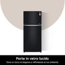 LG GTB744BMBED Frigorifero Doppia Porta, Classe E, 506l, Porte In Vetro, Tecnologia Door & Linear Cooling, Cassetto 0 Gradi, Gestione Umidità, Compressore Smart Inverter, Smart Diagnosis, Nero - 4