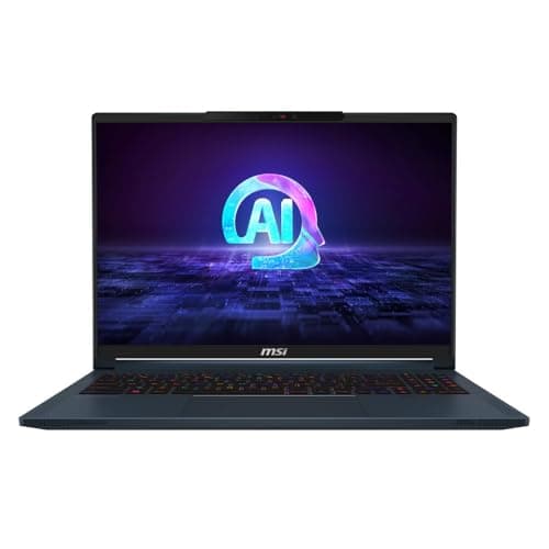 MSI Stealth 16 AI Studio A1VFG-045XES Gaming-Laptop, 16 Zoll, 16:10 QHD+ 240 Hz (Intel Core Ultra 7 155H, 16 GB RAM, 1 TB SSD, RTX 4060-8 GB, Free DOS) Star Blue, spanische QWERTY-Tastatur