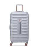 DELSEY PARIS Cruise 3.0 Hardside Expandable Luggage with Spinner Wheels, Platinum, Checked-Medium 24 Inch, Cruise 3.0 Hardside Expandable Luggage with Spinner Wheels - 1