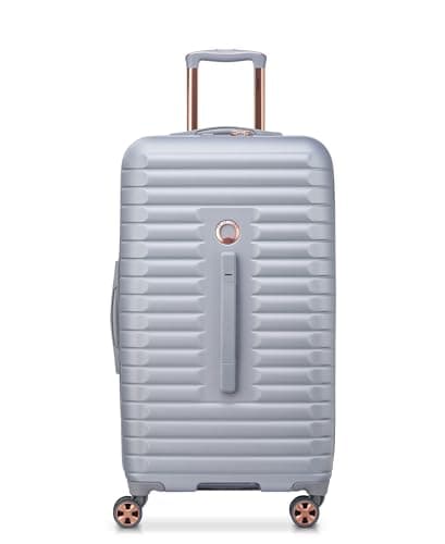 DELSEY PARIS Cruise 3.0 Hardside Expandable Luggage with Spinner Wheels, Platinum, Checked-Medium 24 Inch, Cruise 3.0 Hardside Expandable Luggage with Spinner Wheels
