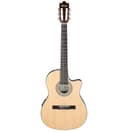 Ibanez GA35TCE-NT Classical Electro Acoustic Guitar – Thinline Cutaway Nylon String with Spruce Top, Sapele Back & Sides, Undersaddle Pickup, AEQ210T Preamp & Onboard Tuner - Natural High Gloss - 1