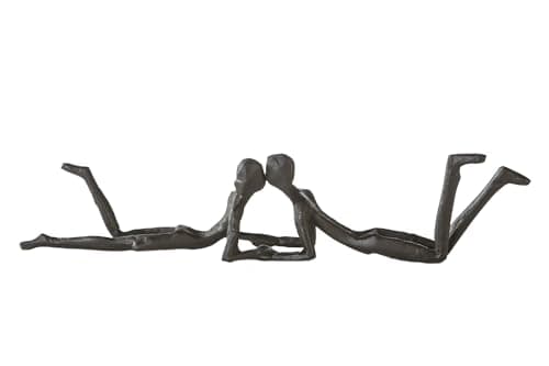 Casablanca – Design Sculpture – Loving – Iron – Burnished – Height 6 cm – Width 30 cm – Decorative Modern Figure