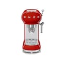 Smeg, ECF01RDEU Manual Espresso -Maschine, Cappuccino -System, Thermoblock, große Tassengehäuse und Doppelkaffeefunktion, 1 l Wassertank, kompakte Abmessungen, 1350W, Rot - 2