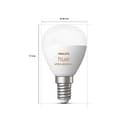 Philips Hue White Ambiance Sferetta Smart LED, Attacco E14, 5.1W, Luce Bianca da Calda a Fredda, Dimmerabile, Controllo con Bluetooth e Hue App, Funziona con Alexa, Google Assistant e Apple HomeKit - 3