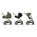 CYBEX Gold Kinderwagen Balios S Lux, Ergonomische Liegeposition, Einhand-Gurtsystem, Ab Geburt bis 22 kg (ca. 4 Jahre), Moss Green - 5