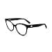 Moncler Ladies Prescription Glasses Frames, 003 Black Crystal, 53/17/140 - 1
