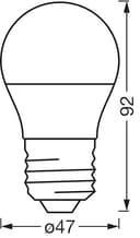 Osram SMART+ LED-Lampe P40 RGBW E27, Miniballform, WLAN-fähig, steuerbar mit App, kompatibel mit Matter, Alexa, Google Assistant, White - 11