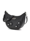 GUESS Zaria Mini Top Zip Shoulder Bag, Bolso Bandolera Mujeres, Negro, Talla única - 1