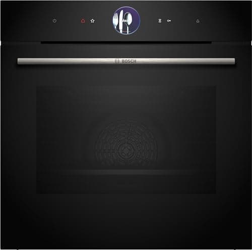 Bosch - Horno Multifunción con Vapor Añadido, 60 cm, Serie 8, Electrónica TFT TouchControl Plus, AirFry, Home Connect, Negro, HRG7361B1