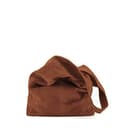 MODELISA - Bolso Saco Piel Antelina Shopper Made In Italy Mujer (Marrón) - 4