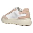 Geox - D SPHERICA EC4.1 A, Zapatillas Mujer, White/Nude, - 7