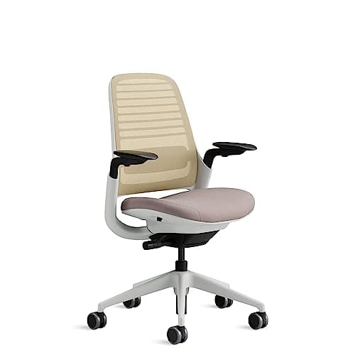 Sedia da ufficio ergonomica Steelcase Series 1 con supporto lombare LiveBack e braccioli 4D Lentil; Prodotto in Europa
