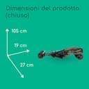 Bebeconfort Rainbow Passeggino Leggero e Reclinabile, Pieghevole Chiusura ad Ombrello, Passeggino da Viaggio Maneggevole e Compatto, 6 mesi - 4 anni, Fino ai 22 kg, colore Mineral Green - 7