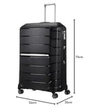 Samsonite Flux - Spinner L, Maleta expandible, 75 cm, 99/111 L, Negro (Black) - 8