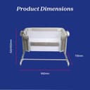 Chicco Next2Me Magic Evo Infant Cosleeping Crib, Compatible with Different Beds, Rocking Mode, Adjustable Height, Sliding Barrier, 4 wheels, Good Air Circulation, Mattress and Bag Included, 0-6 m - 9